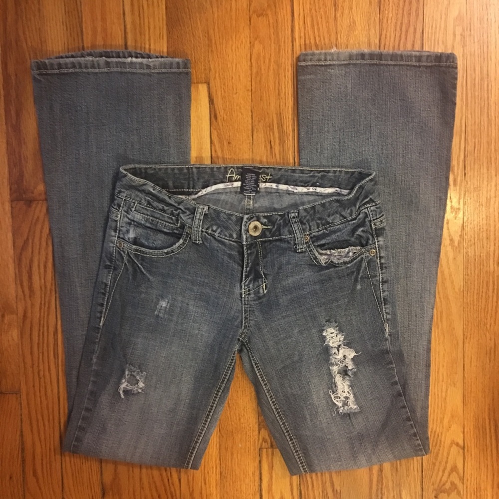 Amethyst Jeans Distressed Bootcut- 5